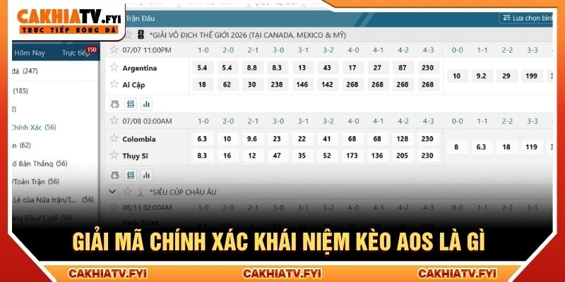 Giải mã chính xác khái niệm kèo AOS là gì